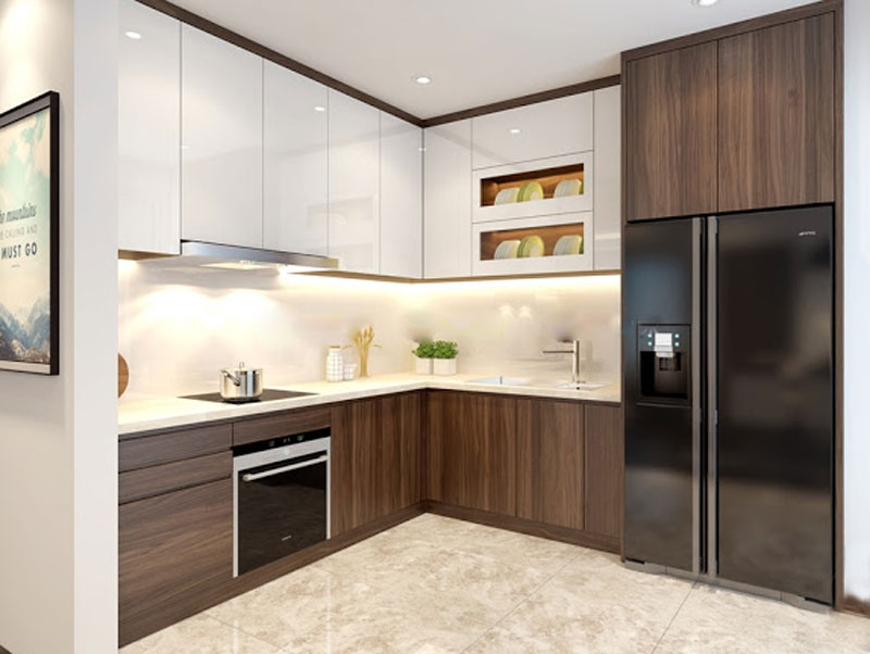 đóng tủ bếp đẹp giá rẻ tphcm